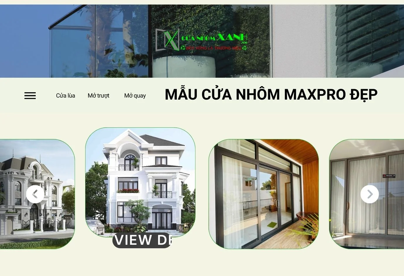 TỔNG HỢP CÁC MẪU CỬA NHÔM MAXPRO ĐƯỢC ƯA CHUỘNG HIỆN NAY