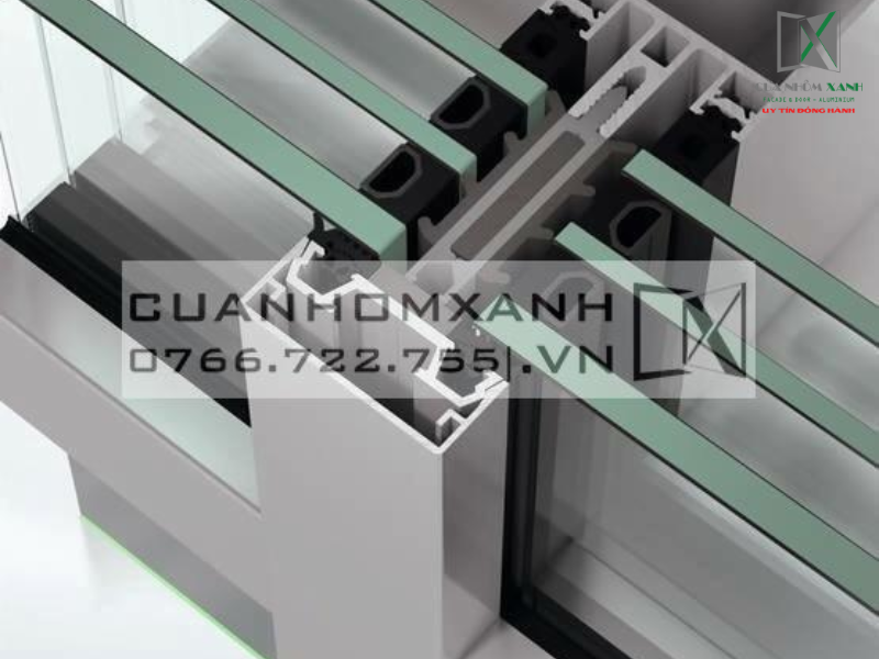 Cấu tạo mặt dựng nhôm Xingfa hệ 65