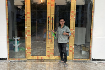 Cửa Nhôm xi mạ Vàng Gold Titan - album 2