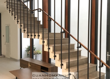 Lan can song inox xi mạ PVD