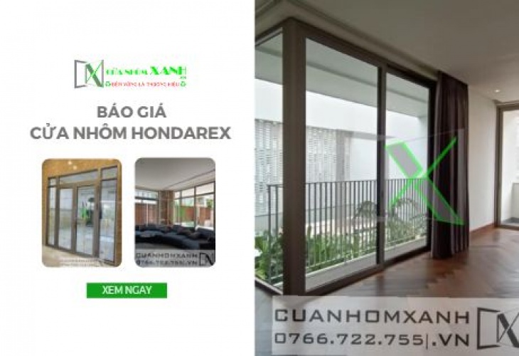 BẢNG GIÁ CỬA NHÔM HONDALEX MỚI NHẤT 2023