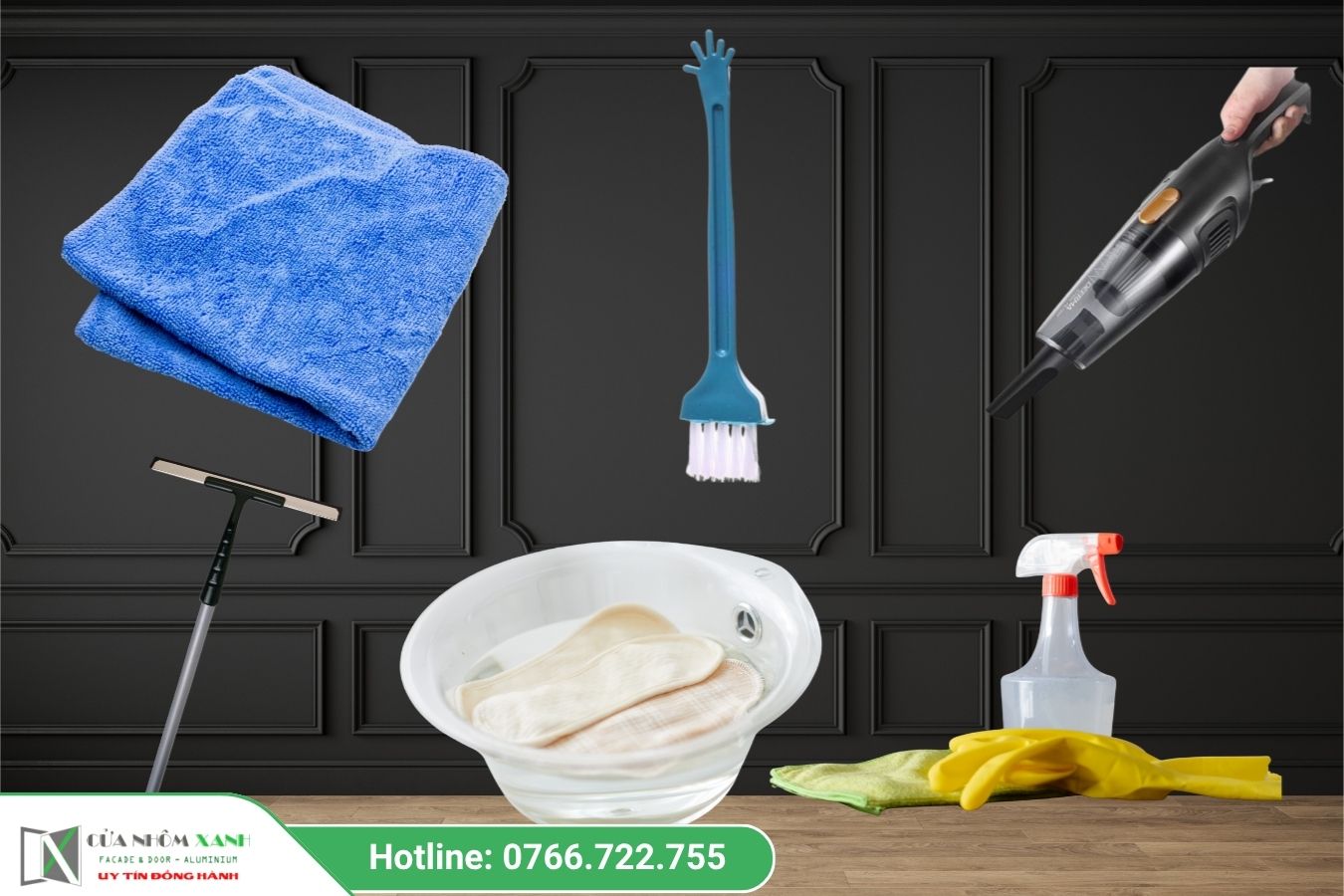 Các Dụng Cụ Vệ Sinh Cửa Nhôm Maxpro Cơ Bản