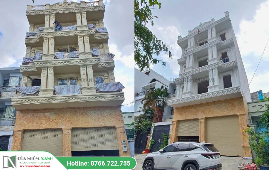 Công trình biệt thự tân cổ điển anh Sang, chị Luận quận Tân Phú