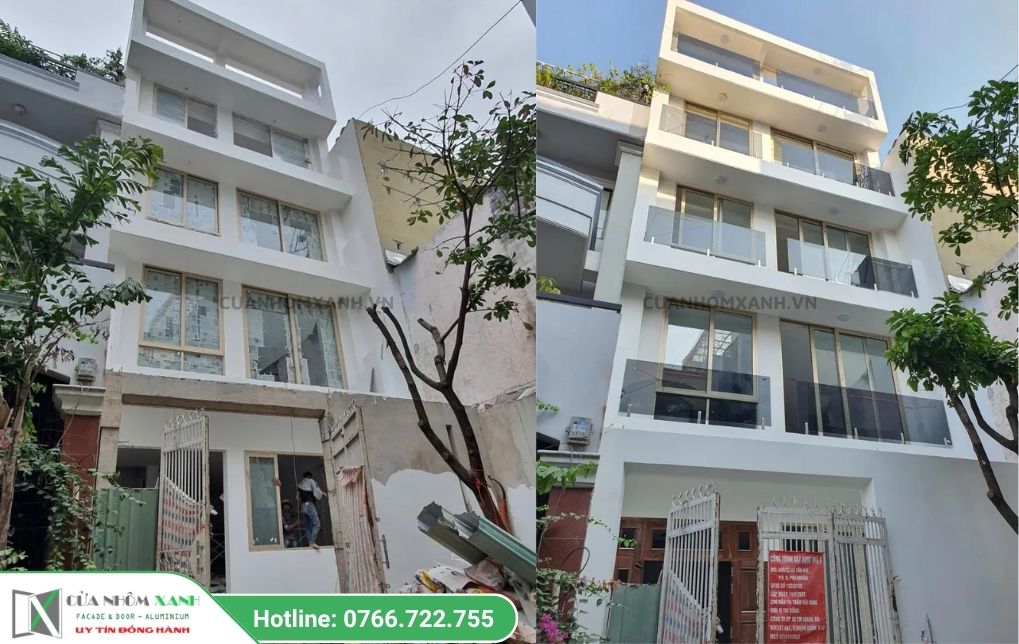 Công trình nhà phố Hồ Văn Huê, Phú Nhuận, HCM