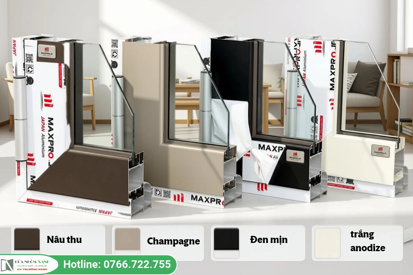 Các Màu Của Cửa Nhôm Maxpro