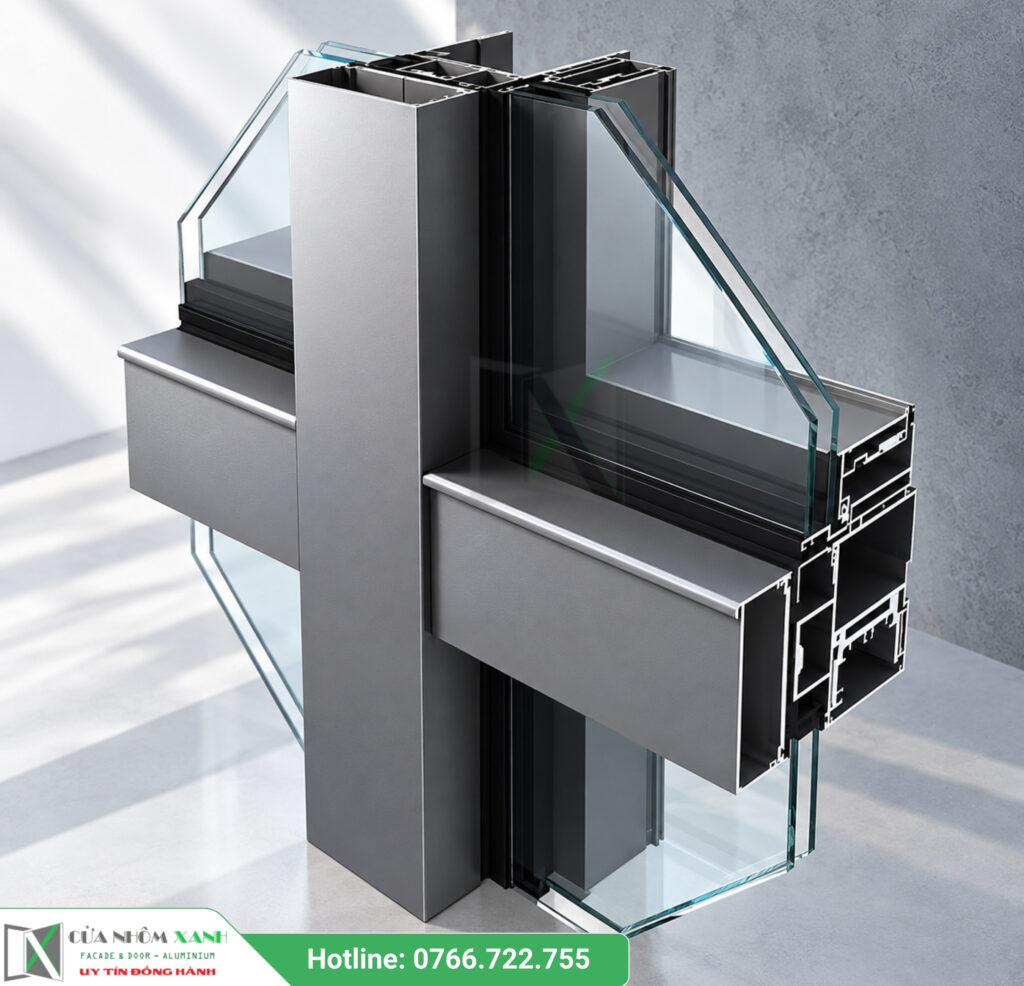 Mặt dựng nhôm Romadio RCT65