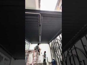 Sản Xuất Thi Công Hệ Mái Lam Nhôm Chắn Nắng điều Khiển Tự động