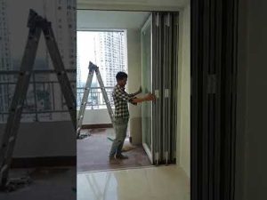 Hệ Xếp Trượt Nhôm Soco 80 Phụ Kiện Cmech Cao Cấp, Bánh Xe Chịu Lực Ray Dưới