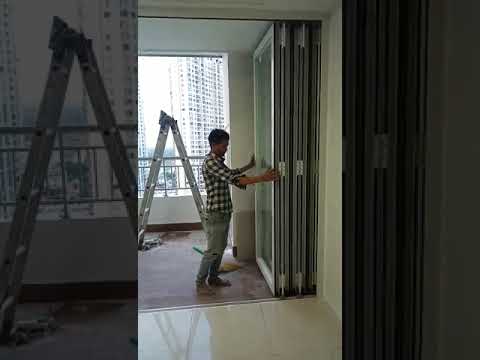 Hệ Xếp Trượt Nhôm Soco 80 Phụ Kiện Cmech Cao Cấp, Bánh Xe Chịu Lực Ray Dưới