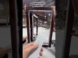 Tích Hợp Phụ Kiện Mở Quay Tự động Cho Mọi Loại Cửa Tại Nhà Máy Cửa Nhôm Xanh