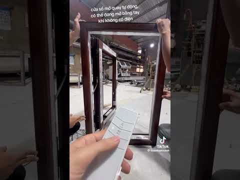 Tích Hợp Phụ Kiện Mở Quay Tự động Cho Mọi Loại Cửa Tại Nhà Máy Cửa Nhôm Xanh