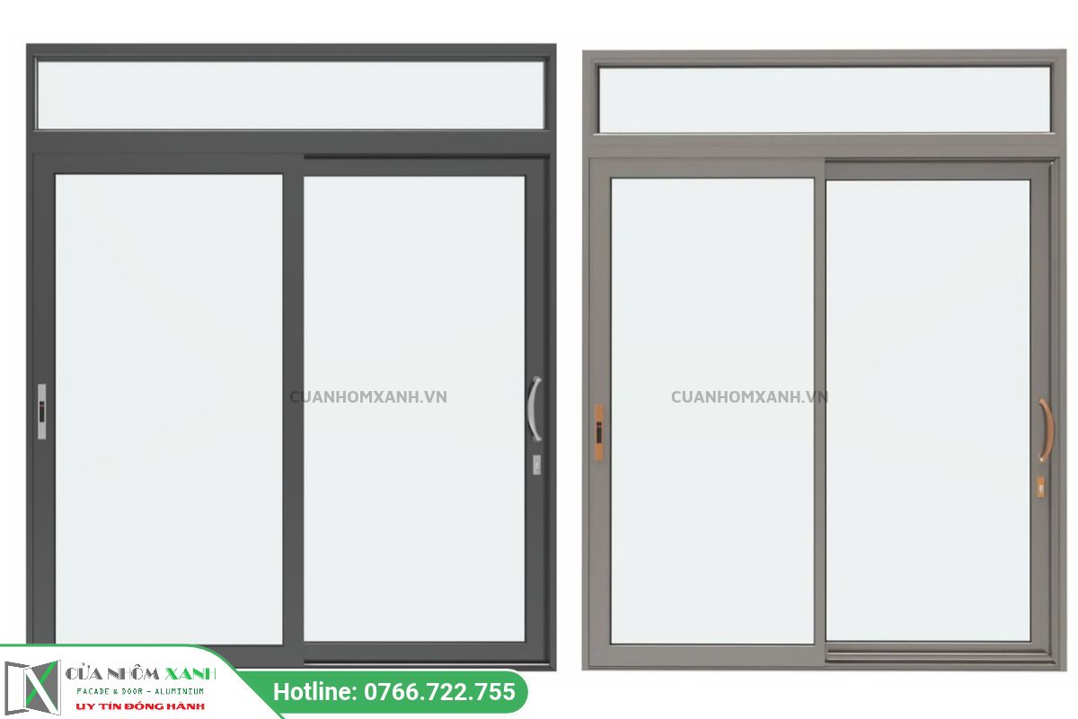 Cửa đi Mở Trượt 2 Cánh Sd115 Nhôm Maxpro