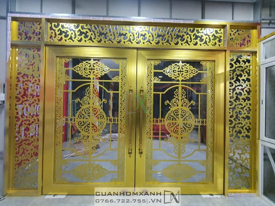 Cửa Nhôm xi mạ Vàng Gold Titan