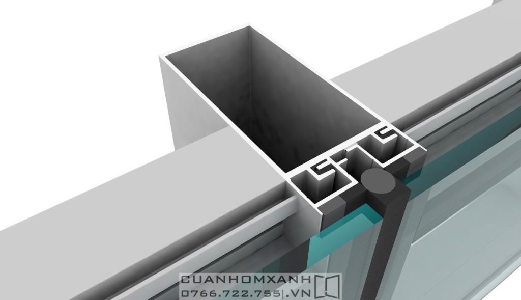 Mặt dựng nhôm kính hệ SEMI