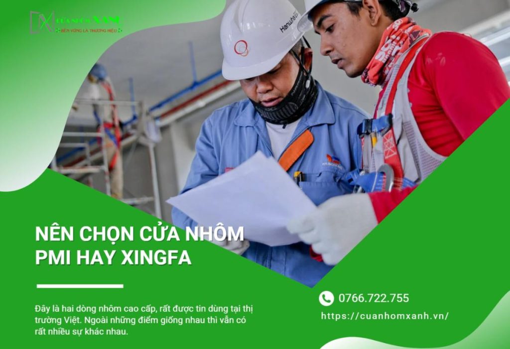 Banner so sánh cửa nhôm PMI và Xingfa
