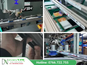 Quy trình sản xuất cửa nhôm kính cao cấp đạt chuẩn châu Âu
